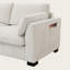 130" L-Shaped Modular Sectional Sofa with Folding Table, Charging, Storage, Ottoman, Chenille-265956223
