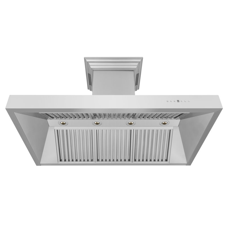 36" Crown Sound 700 CFM Ducted Wall Mount Range Hood in Stainless Steel with Wi-Fi, 60"