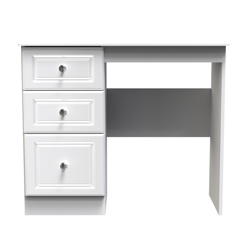 Fully Assembled Asphodèle Dressing Table, White Ash