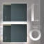 Miroir de salle de bain pour salle de bain avec fond de panier focalisé, cadre en alliage d'aluminium noir, haute luminosité, tactile à intensité variable, contrôle de l'interrupteur mural, anti-buée, CRI 95 réglable 3000K-4500K-6000K, IP54 Waterpr-1467974424