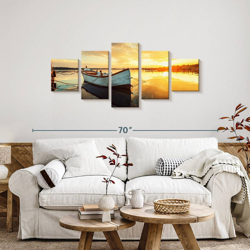 Empty Fishing Boat, 24" H x 55" W