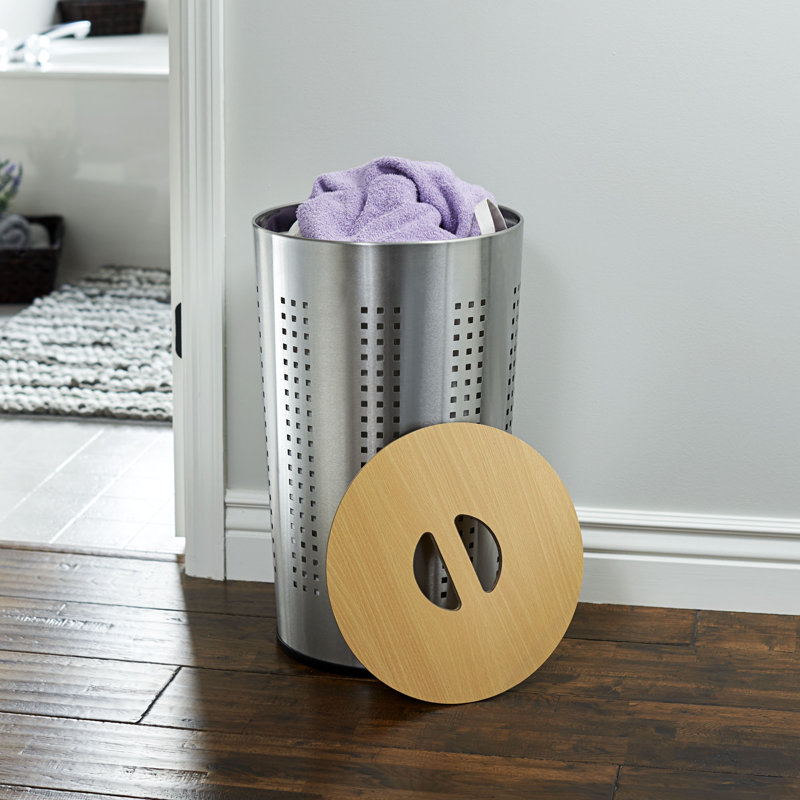 Metal Laundry Hamper with Handles