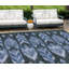 Tapis intérieur lavable intérieur / extérieur bleu et ciel bleu ciel 9 pi x 12 pi HomeRoots