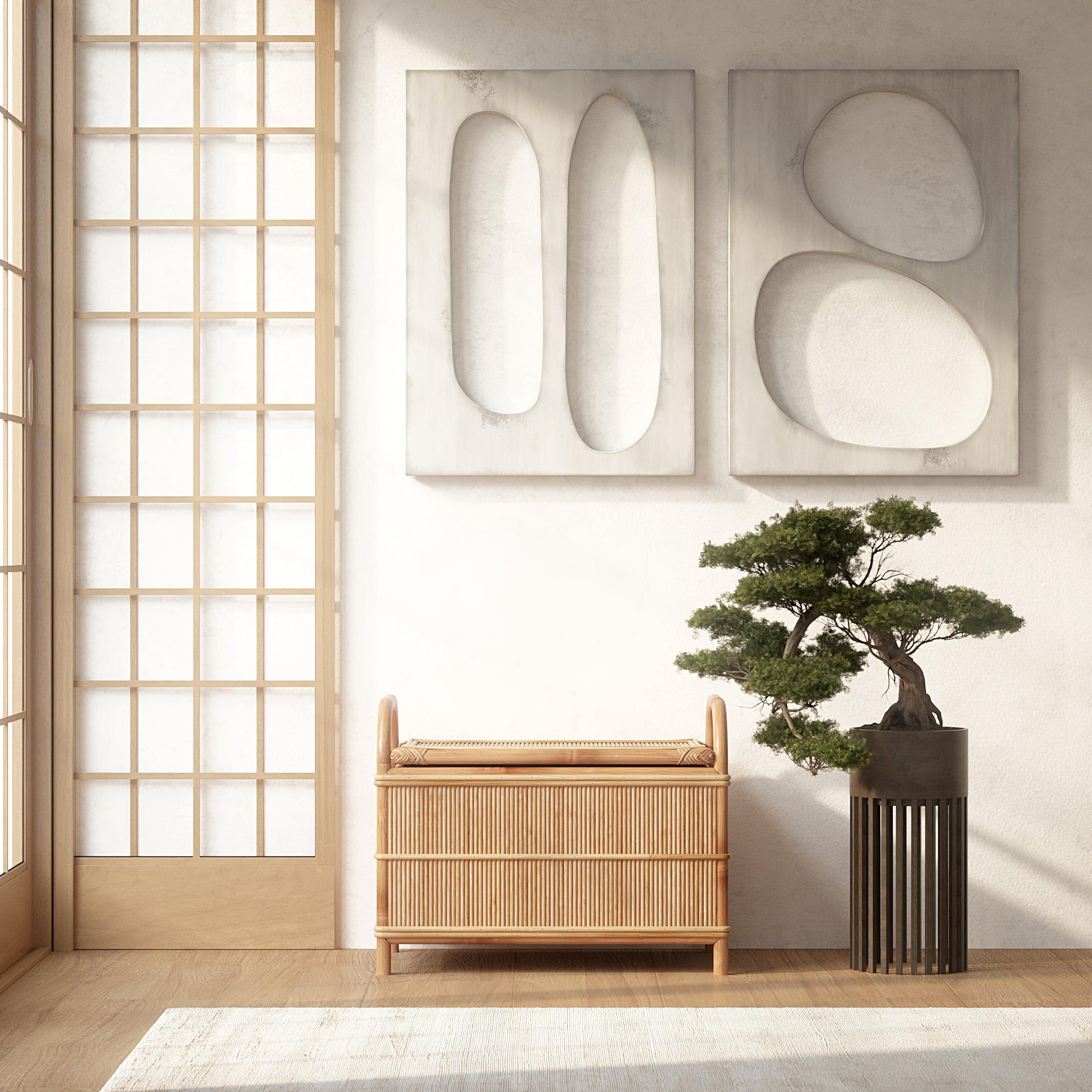 Bayou Breeze Avanel Wicker Storage Trunk, Lightweight & Sturdy Preassembled Rattan Storage