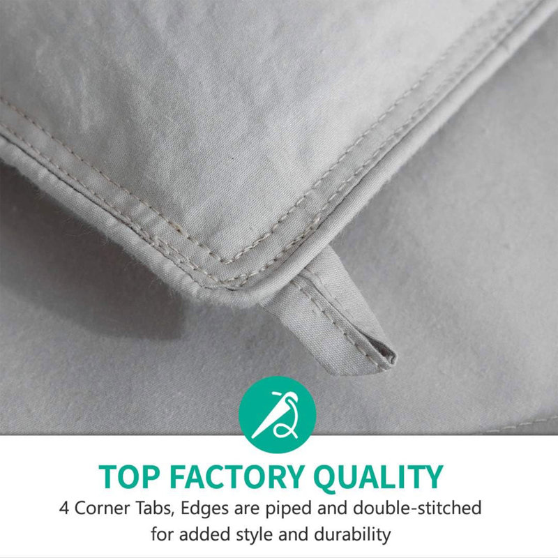 Comforter, King Duvet Insert, Gray