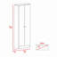Armoire garde-manger multi-rangement, cinq tablettes, armoire double porte-98895023