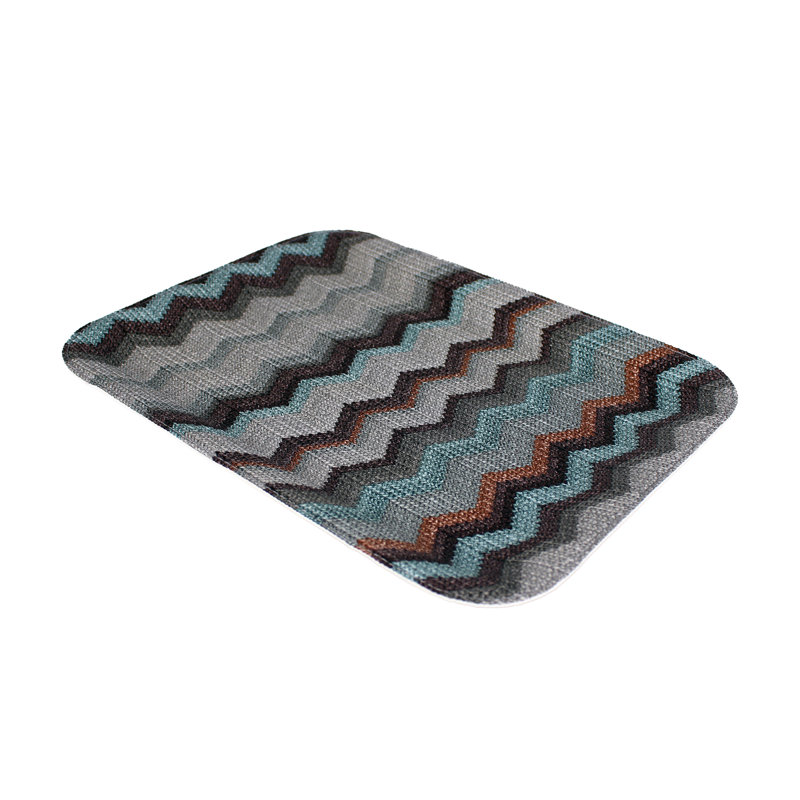 Alajhia Polyester Tray, Grey/Brown/Blue, 2cm H x 33cm W x 25cm D