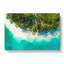 Above A Beach In The Maldives In Abstract - Wrapped Canvas-55302050