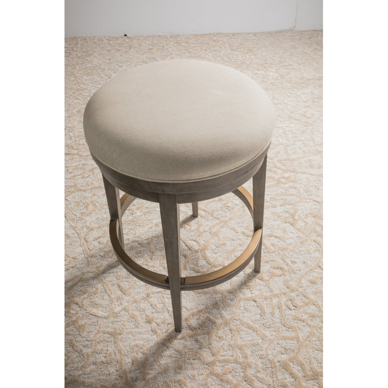 Cohesion Swivel Upholstered Counter Stool, Counter Stool (24.75” Seat Height), Antico
