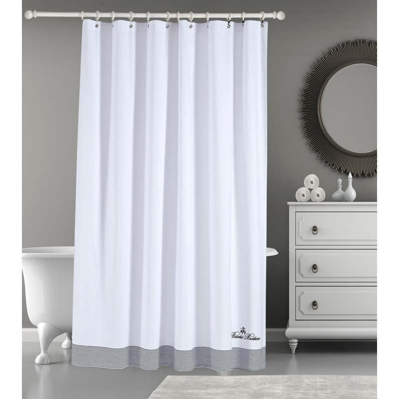 Cotton Shower Curtain, Navy