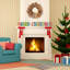 Faux Lighted Wheat Plastic 50cm Wreath