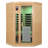 Hemlock Wood Far-Infrared 2-Person Sauna with Glass Door & Heating Panel