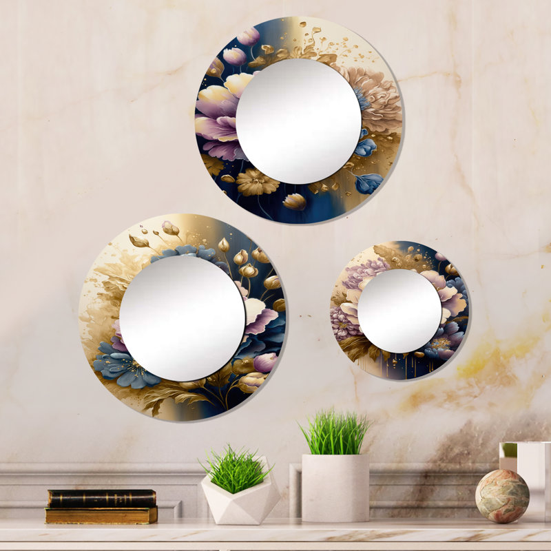 Dilann Metal Round Mirror