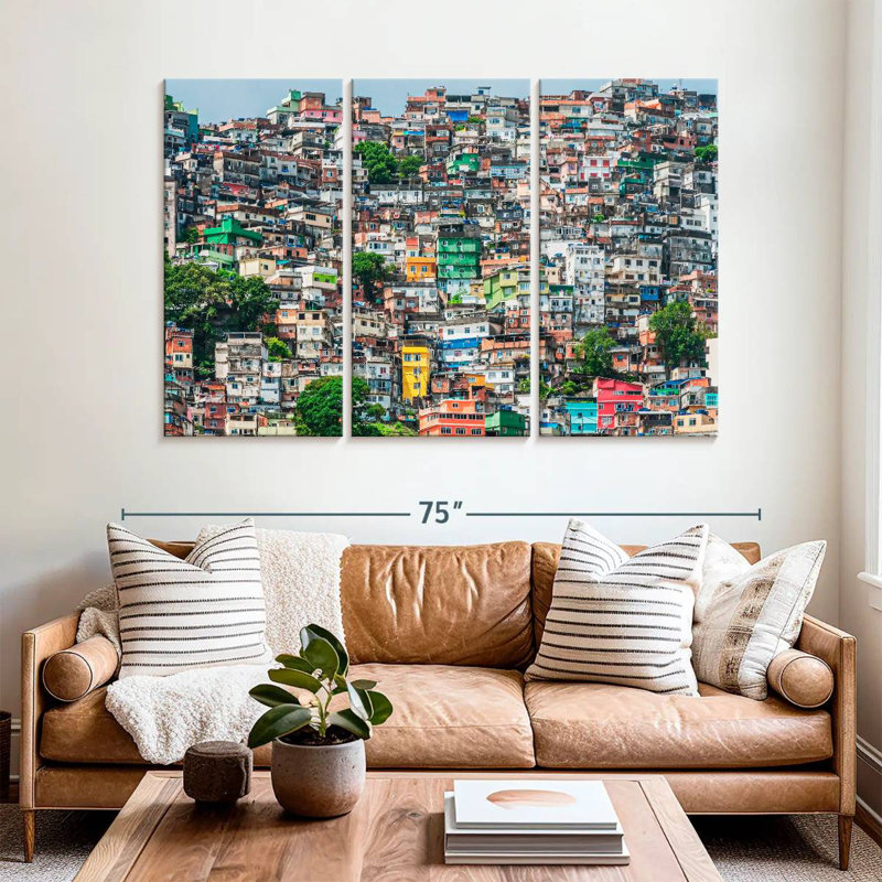 Lilie Slums Of Rio De Janeiro, H 42 po x l 65 po