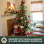 Arbre de Noël artificiel pin avec base 6,5 pi. Fraser Hill Farm-1444839645