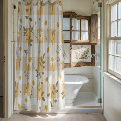 Daisy Line - Premium Shower Curtain 102