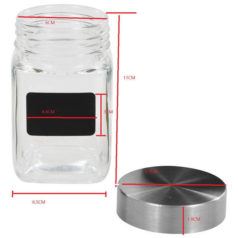 Glass Canister - Set of 24