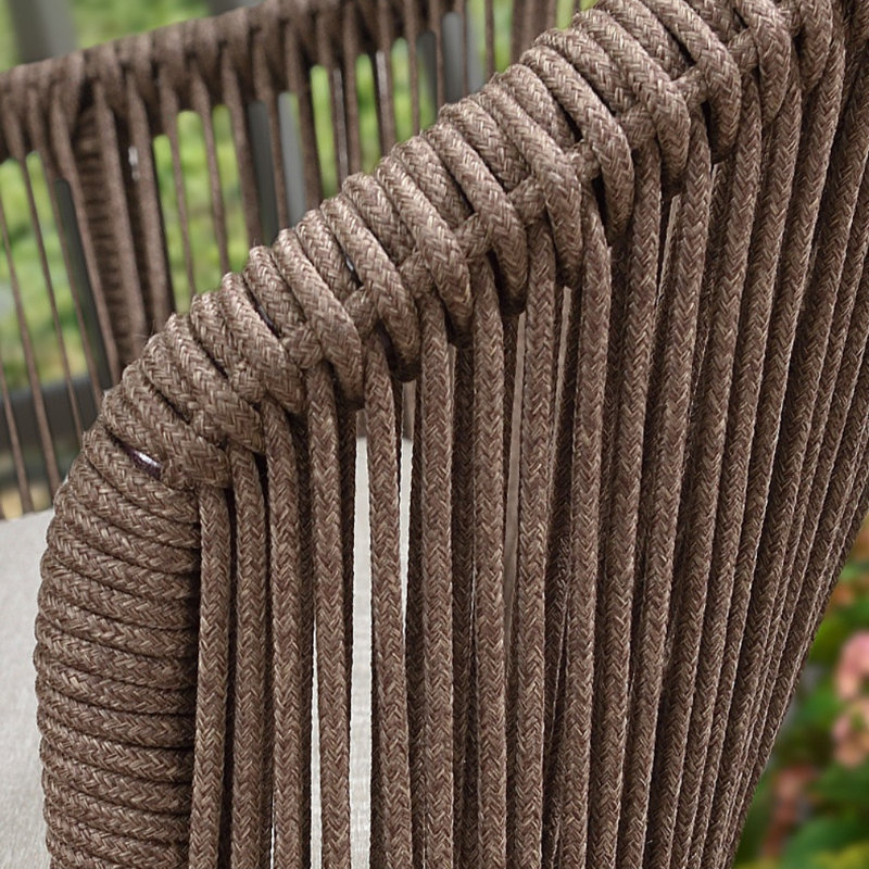 Fauteuil moderne en rotin simple tissé