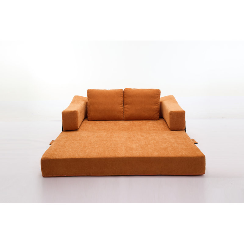 Modern Minimalist Sofa, Orange
