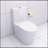 Elongated One Piece Toilet White