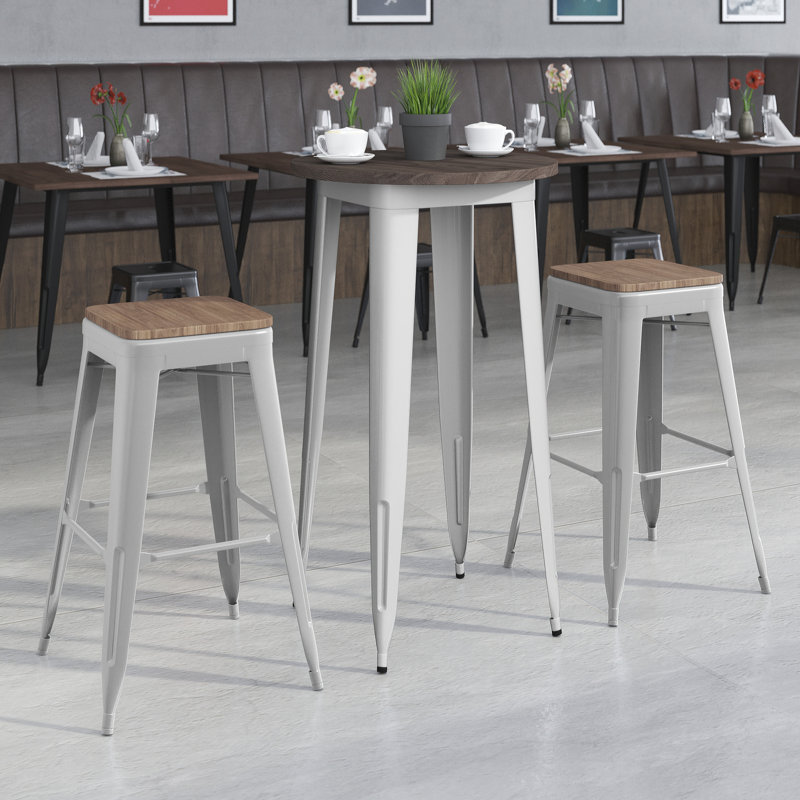2 - Person Four Leg Dining Set, Silver