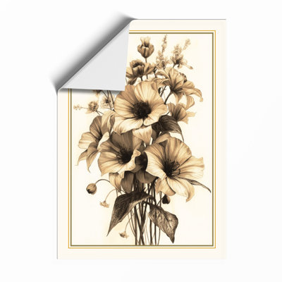 Gathered Daisies Botanical - Framed Print