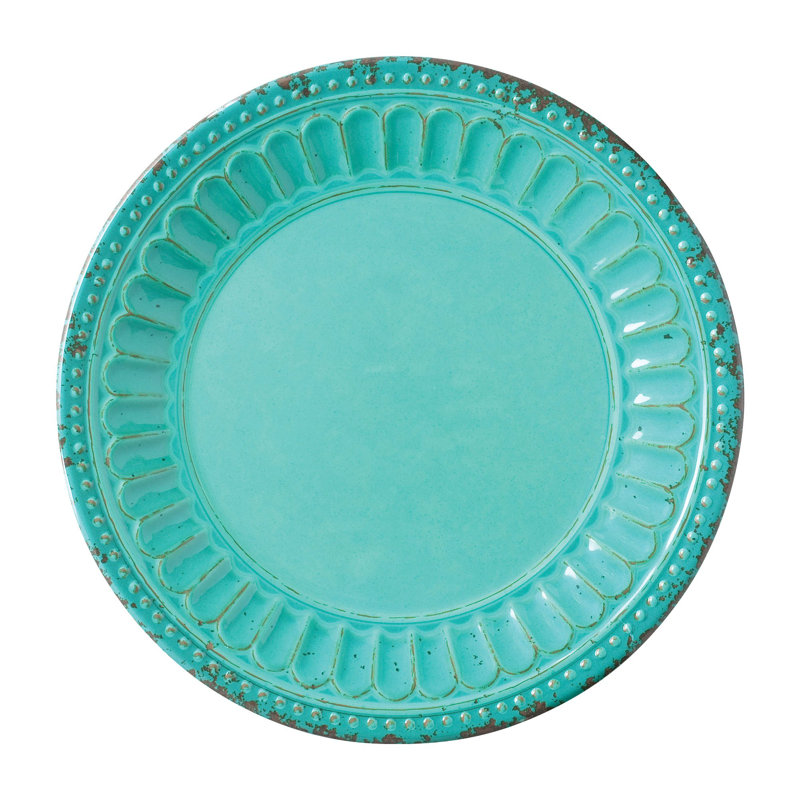 Chateau, 11" Plate, Turquoise S6