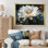 «Ryton White Green Cactus Flower III», reproduction sur toile