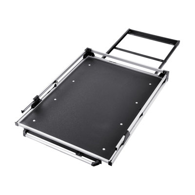 Sliding Truck Bed Organizer, 68 X 48-Inch Heavy Duty Truck Bed Storage Drawer With 1000 Lbs Capacity, Features 6 Movable Rings For Securing, 2-Postion Slide Out Tray For Pickup Trucks, Black