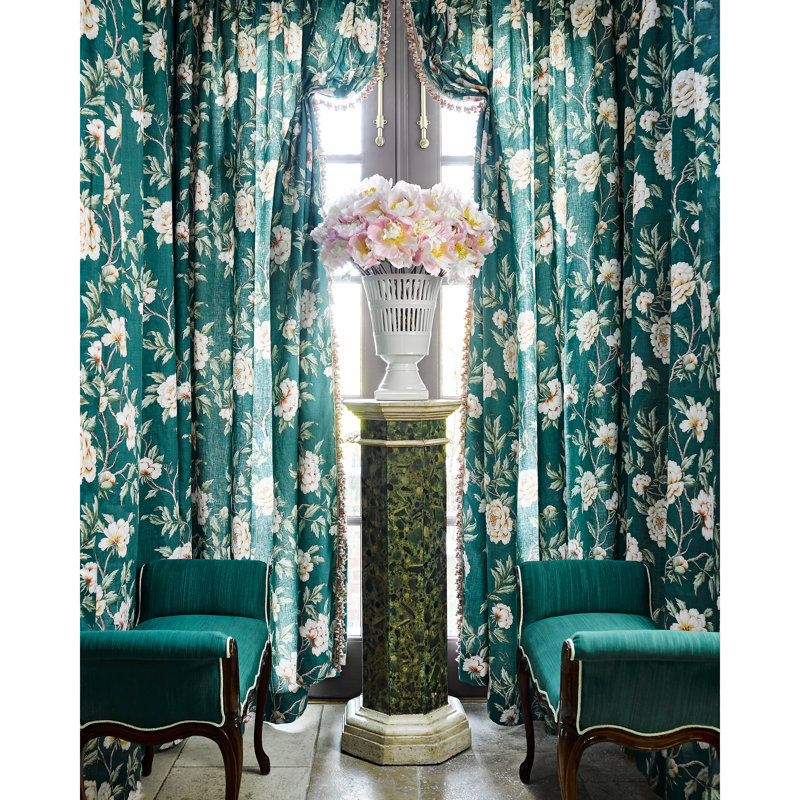 Calabria Linen Fabric, Emerald Isle