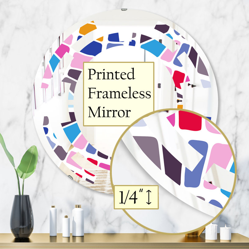 Miroir mural Wave, H 31,5 po x l po