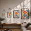 Sunburst Symmetry Botanical - Framed Print-1360382089-1360382088