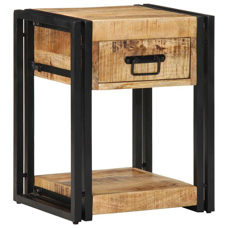 40cm W Iron Bedside Table