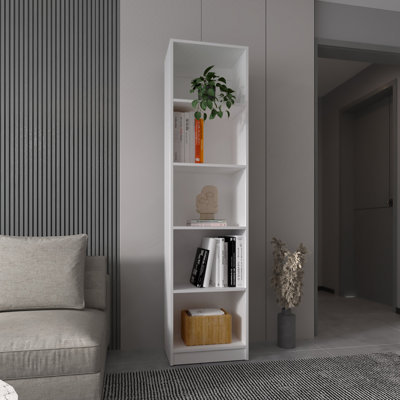Bibliothèque blanche à 5 tablettes