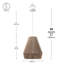 Luminaire suspendu conique à 1 lumière Grant