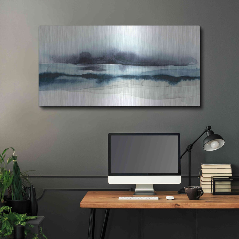 Orren Ellis 'Stormy Sea I' by Grace Popp Metal Wall Art, 24" H x 48" W