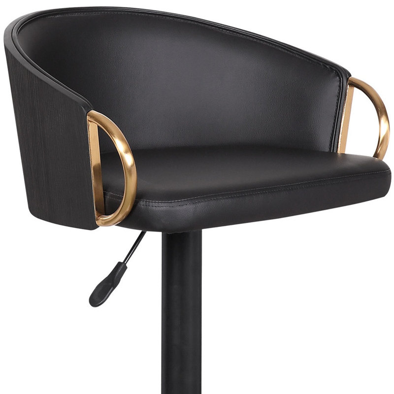 Chaise de bar pivotante à dossier bas 40 po