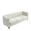 Canapé 3 places + 2 places. VELOUR BEIGE-117842234