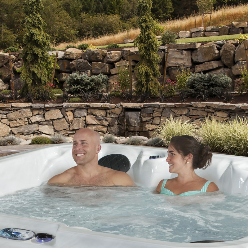 Grand Banks 6-Person 81-Jet Gray Acrylic Hot Tub Spa