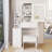 Compact And Versatile Vanity Table Set With Advanced LED Mirror And Spacious Storage-1423980637