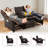 3-Seater Manual Reclining Sofa With Flip Console, Cup Holders, USB & Type-C Charging, Hidden Drawer & Side Pockets-1546434223