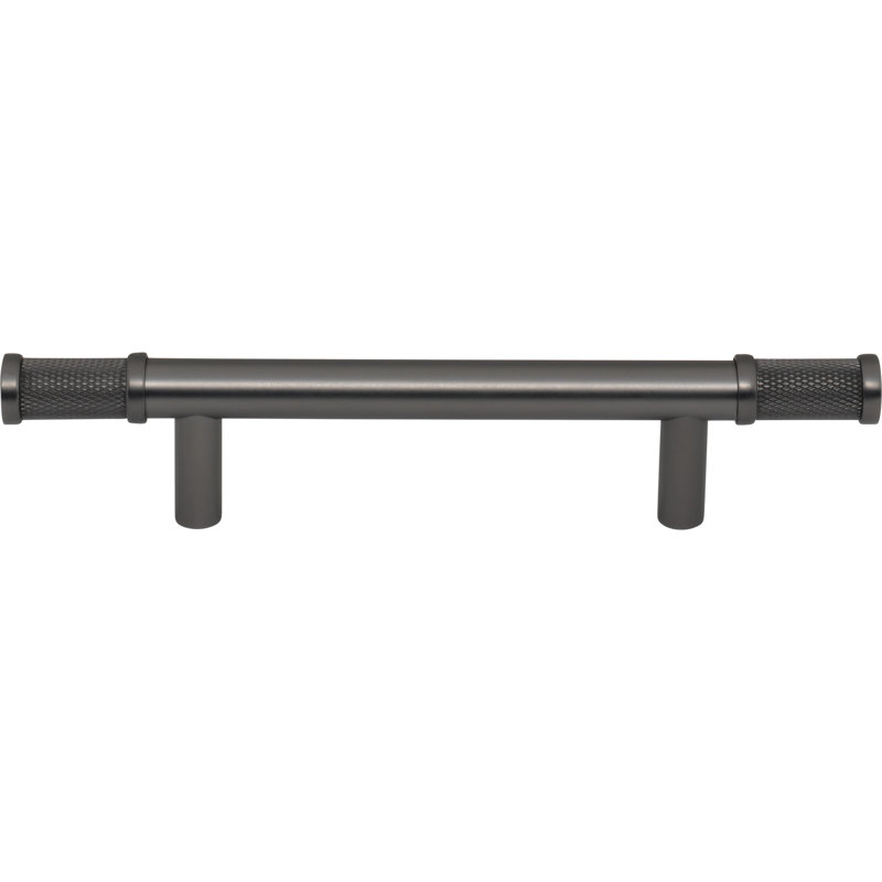 Burnham Bar Pull, 3 3/4" Center To Center, Ash Gray