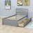 Twin Size 2 Drawers Platform Bed Frame with Headboard-1917675092