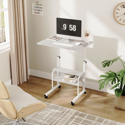 Adjustable Metal Base Computer Desk