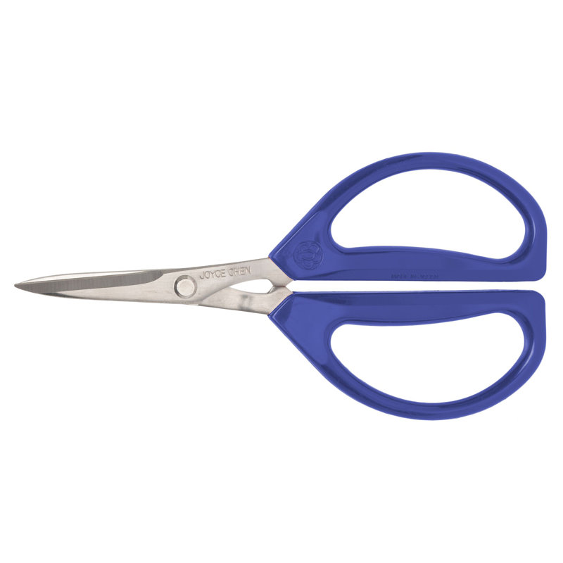 JOYCE CHEN® 6.3-In. Original Unlimited Ambidextrous Kitchen Scissors With Ergonomic Blue Handles, Navy