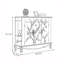 Élégante armoire d'appoint multifonctionnelle peinte