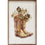 Bottes brunes avec fleurs-705878890