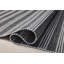 Tapis noir / gris en polyester tissé à la main Charlie-96812926