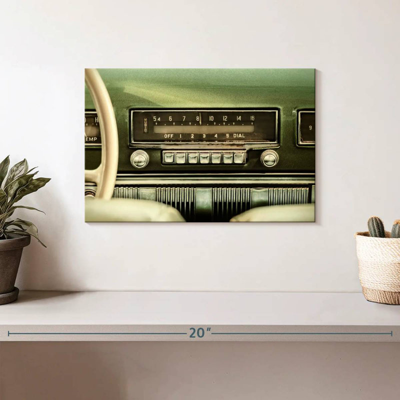 Mehar Retro Vehicle Radio, 8" H x 12" W