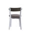 Ensemble de salle à manger 5 pièces avec chaises confortables et table rectangulaire, parfait pour les repas de famille et les rassemblements.